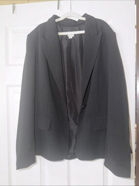 a new day Black Single-Button Blazer